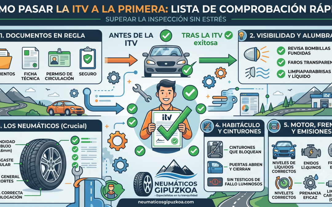Cómo pasar la ITV a la primera: Lista de comprobación rápida.