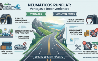 Neumáticos Runflat: Ventajas e inconvenientes