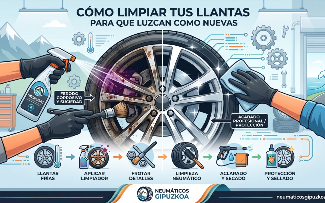 Cómo limpiar tus llantas para que luzcan como nuevas.