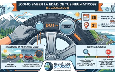 Cómo saber la edad de tus neumáticos (el código DOT)